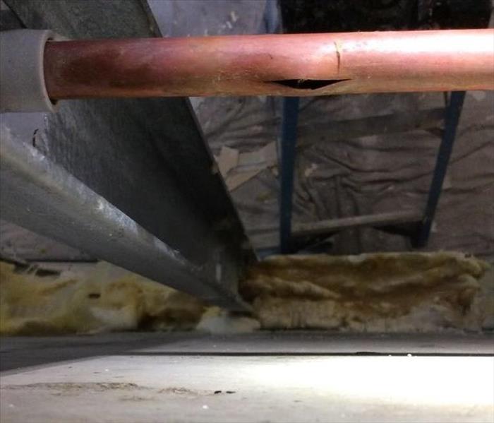 Copper pipe with large hole
