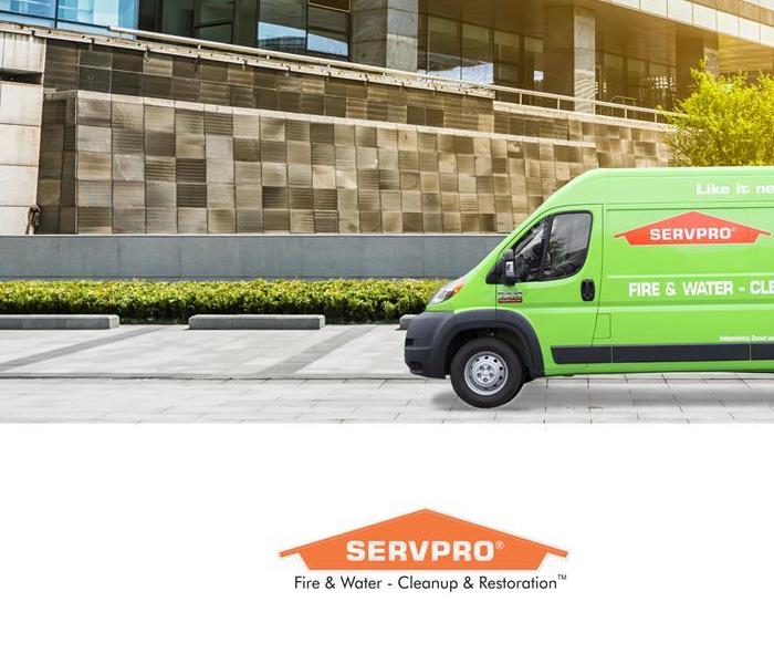 SERVPRO Commercial Services - image of green SERVPRO van